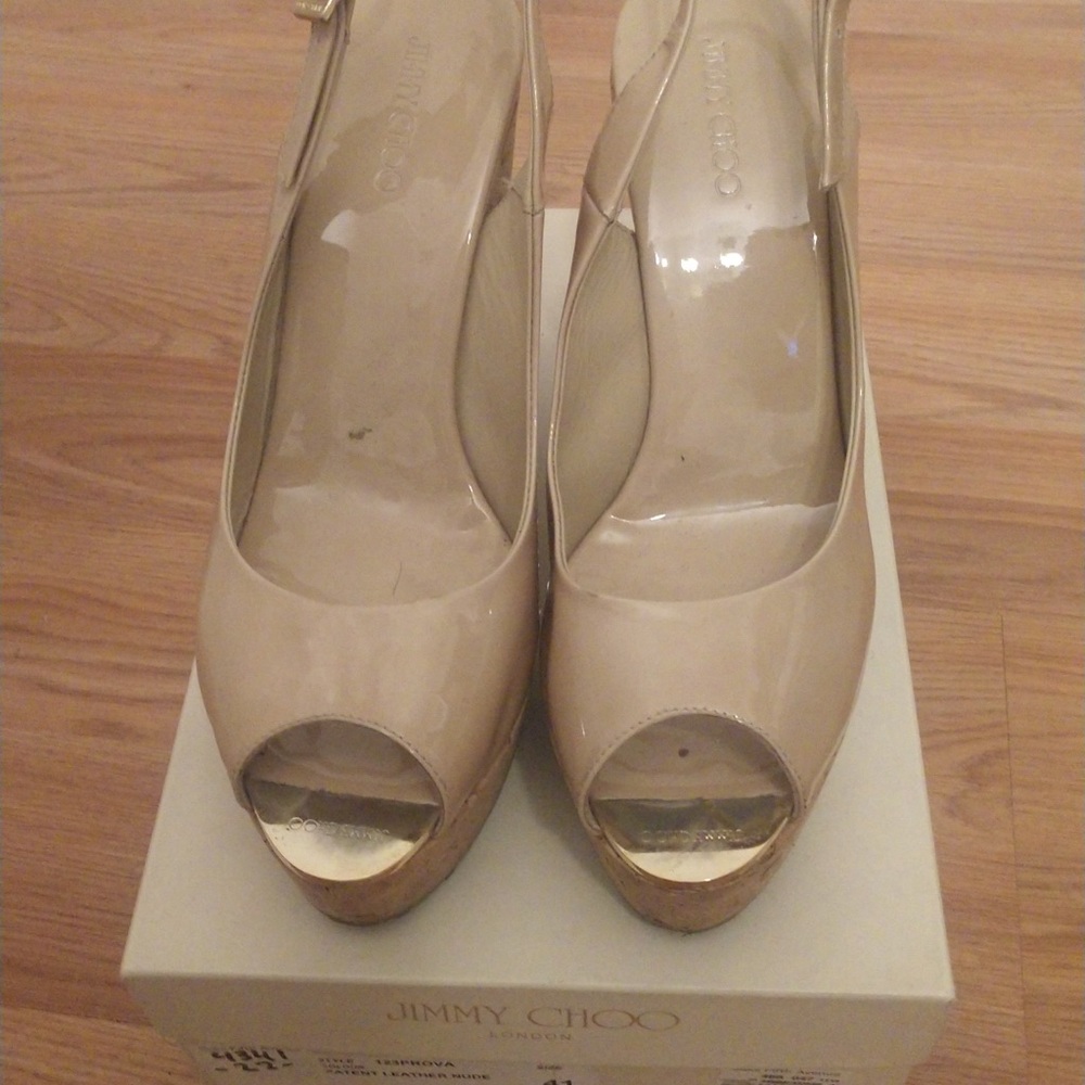 Jimmy Choo cork wedges